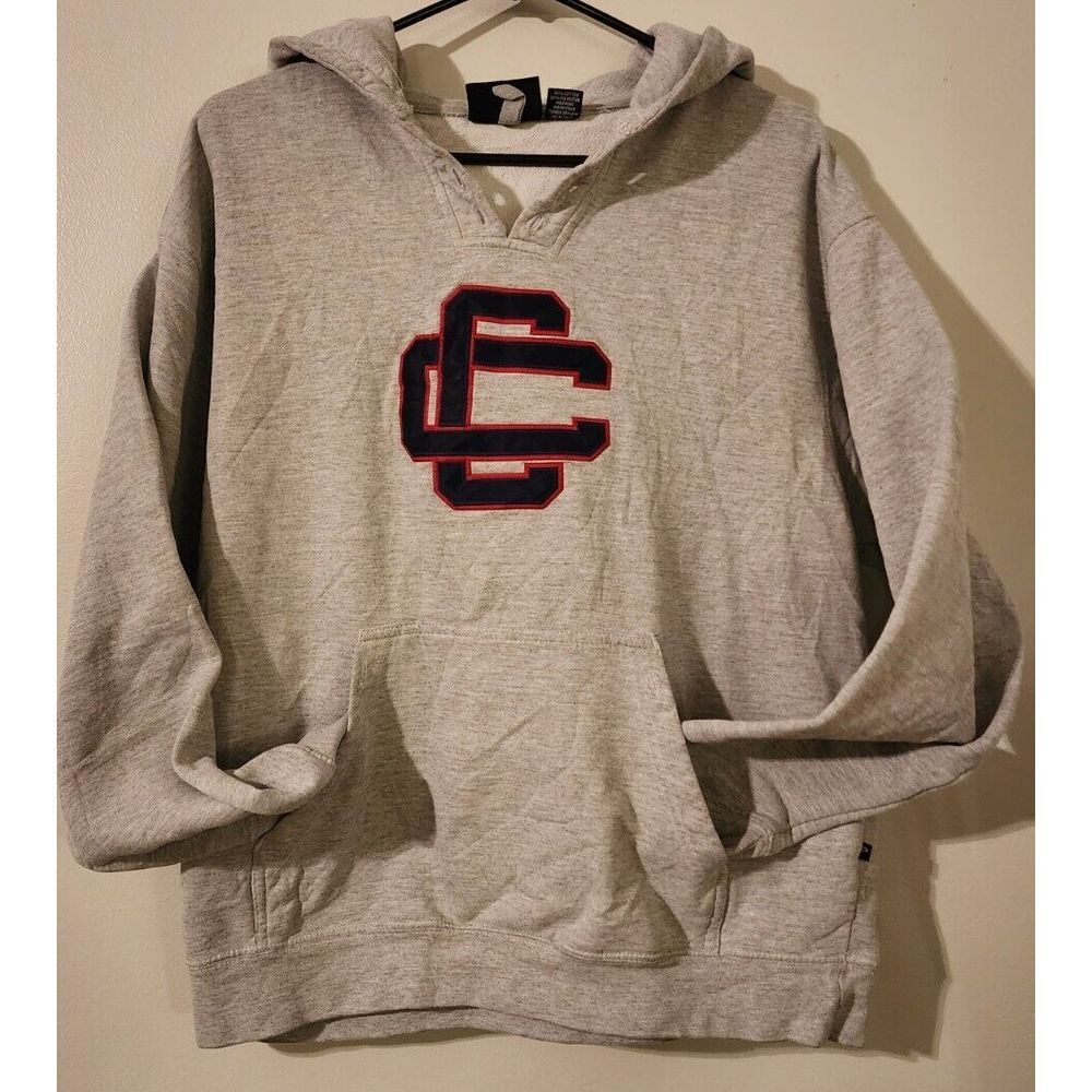 Classic Gray Hoodie with Embroidered Logo CC